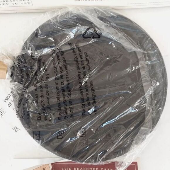 NIB Parini Premium Cast Iron 10.5” Round Griddle Seasoned Shallow Cooking Pan - Picture 7 of 7